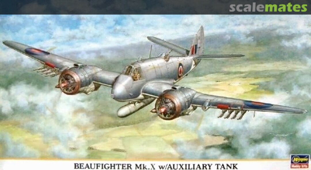 Boxart Beaufighter Mk.X w/Auxiliary Tank 00128 Hasegawa