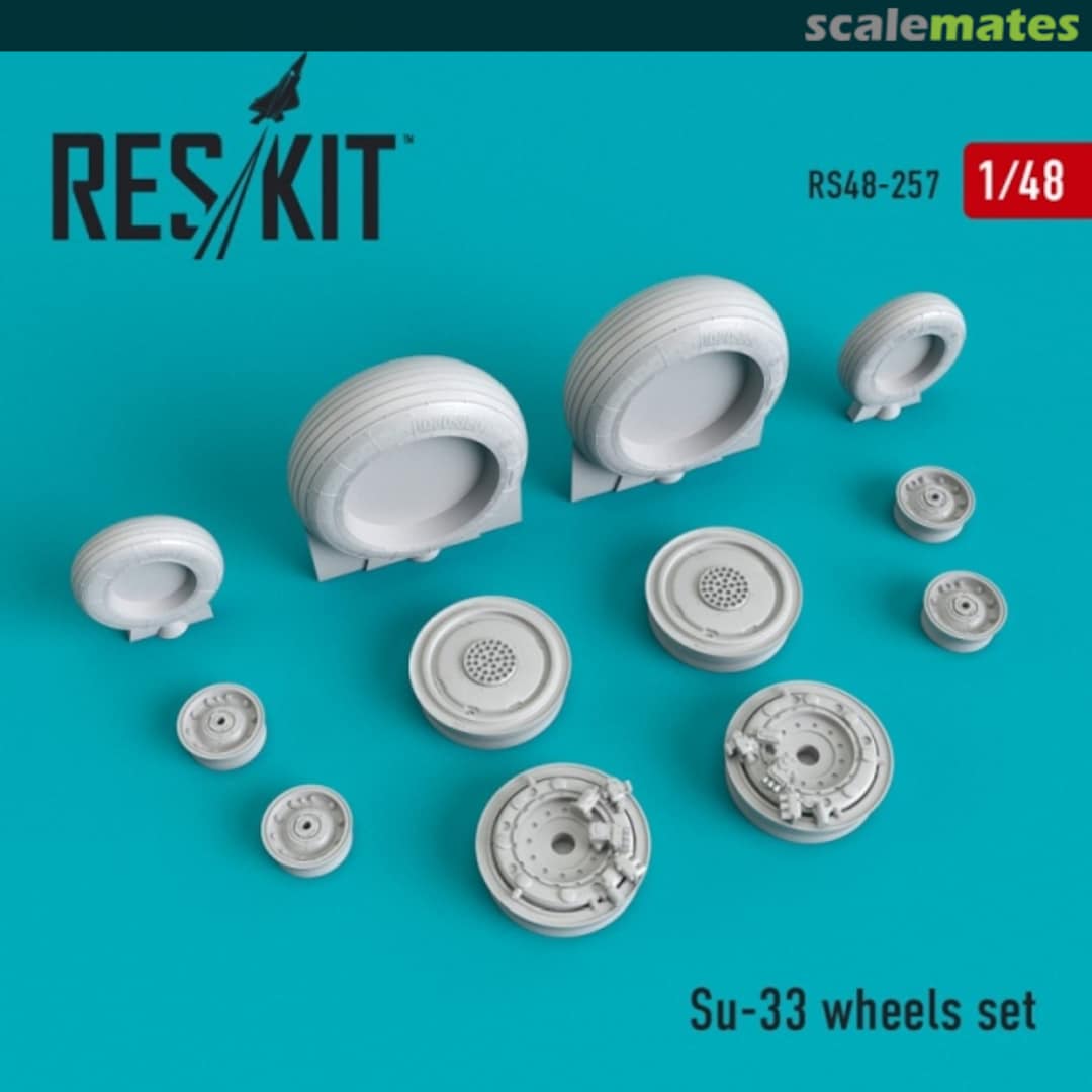 Boxart Su-33 wheels set RS48-0257 ResKit