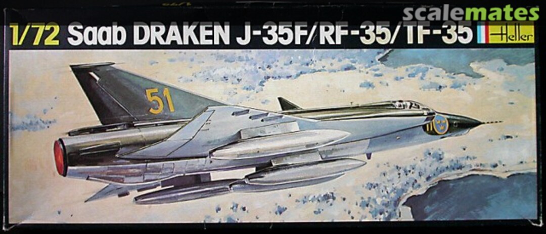 Boxart Saab Draken J-35F/RF-35/TF-35 255 Heller