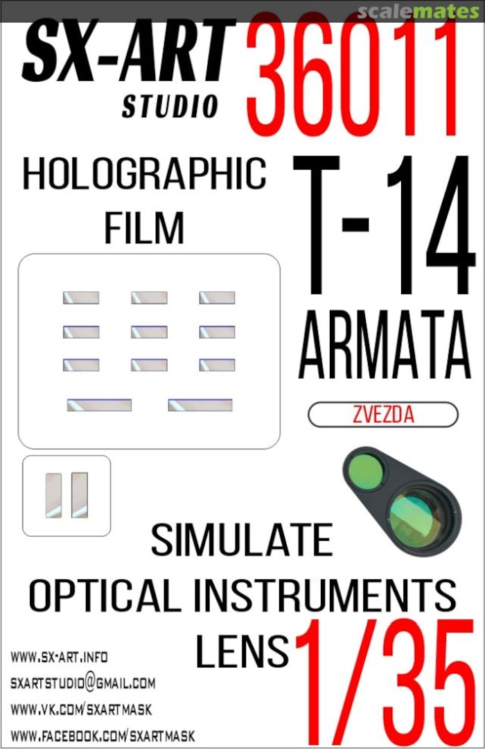 Boxart T-14 Armata holographic film, clear 36011 SX-Art