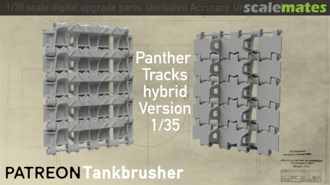 Boxart hybrid Panther single link workable tracks 0006 Tankbrusher Scale Modeling