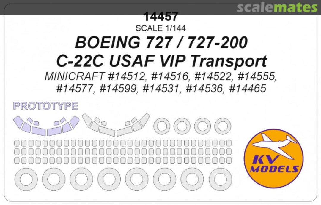 Boxart BOEING 727 14457 KV Models