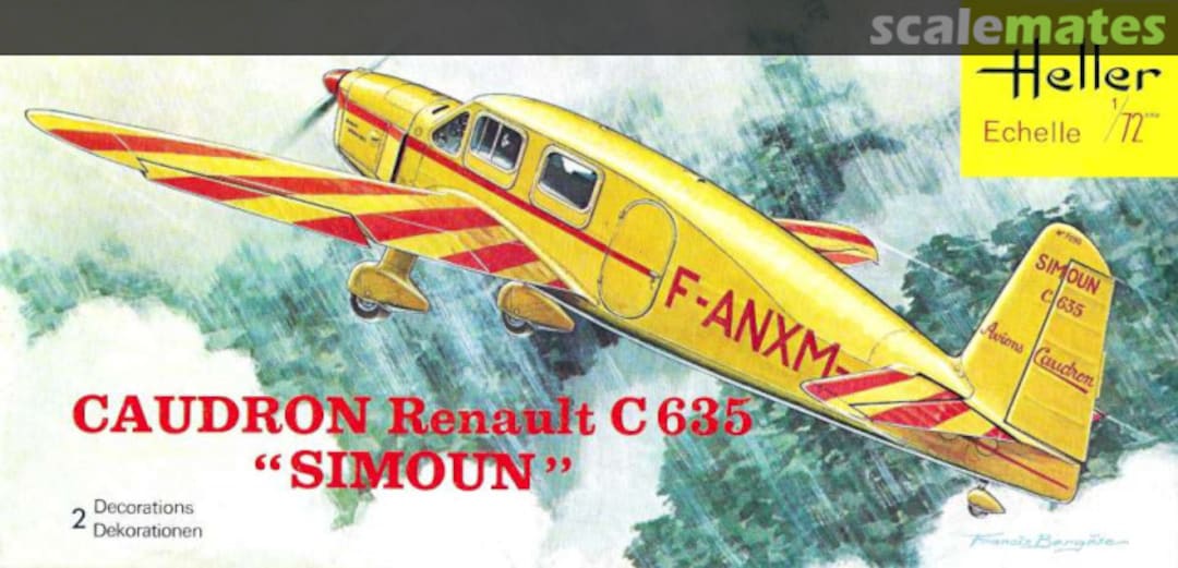 Boxart Caudron Renault C 635 "Simoun" 165 Heller