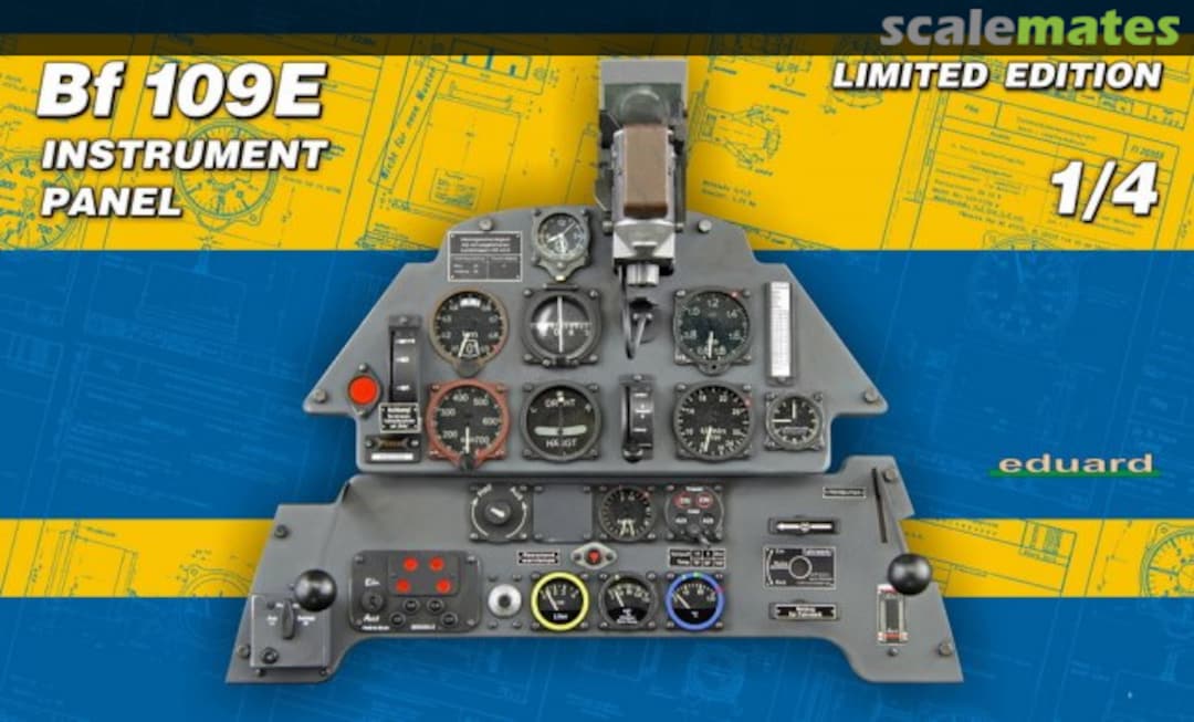 Boxart Bf 109E Instrument Panel 14002 Eduard