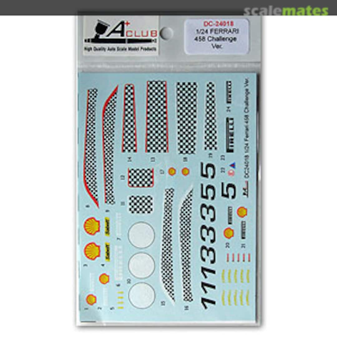 Boxart Ferrari 458 Challenge DC-24018 A+ Club