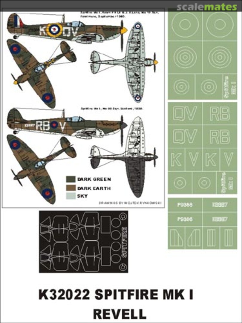 Boxart Spitfire Mk I K32022 Montex