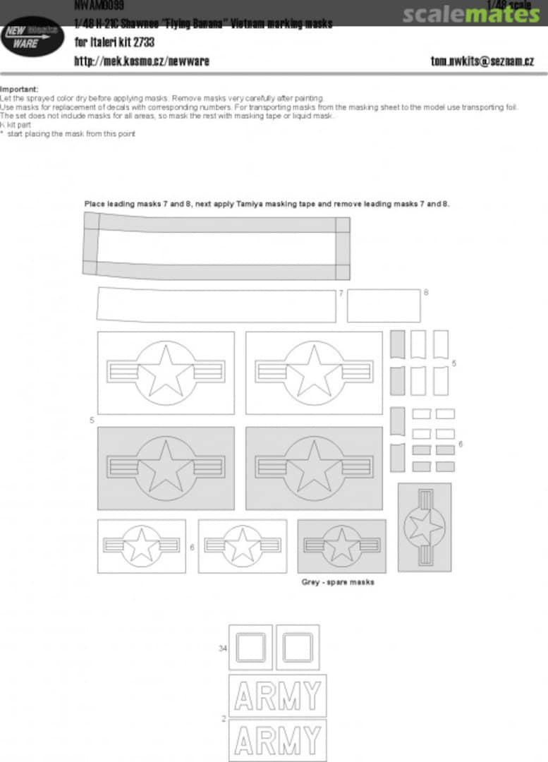 Boxart Piasecki H-21C Flying Banana/Shawnee markings NWAM099 New Ware