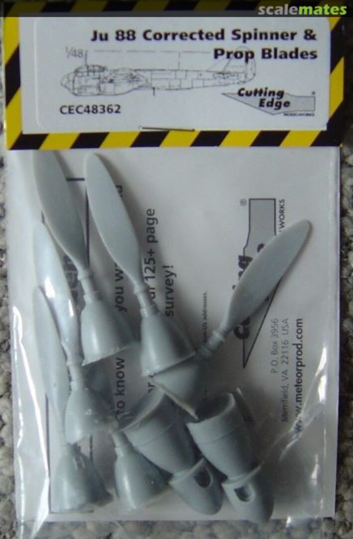 Boxart Ju.88 Corrected Spinner & Prop Blades CEC48362 Cutting Edge Modelworks