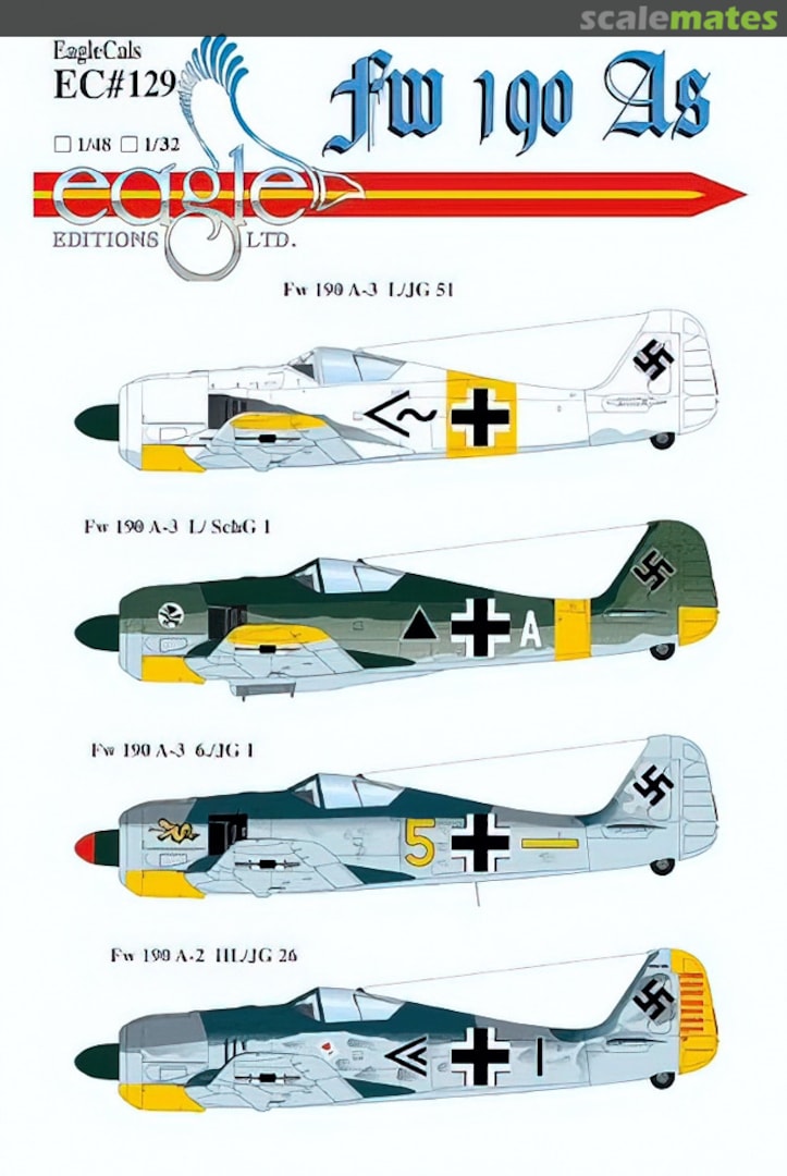 Boxart Fw 190 As EagleCals EC32-129 Eagle Editions