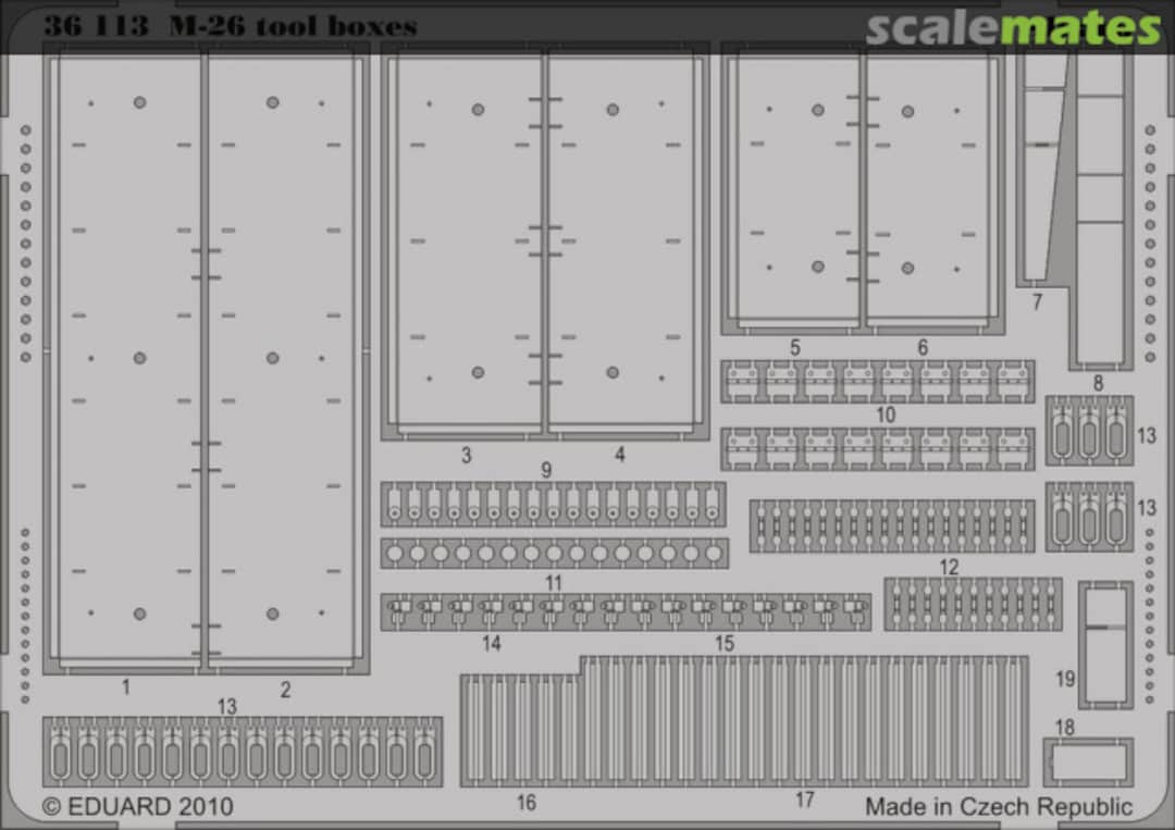 Boxart M-26 Tool Boxes 36113 Eduard