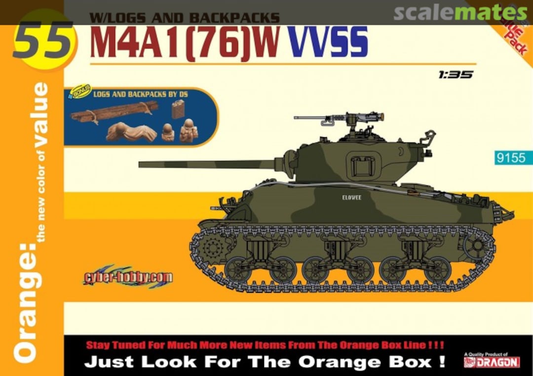 Boxart M4A1 (76)W VVSS 9155 Cyber Hobby