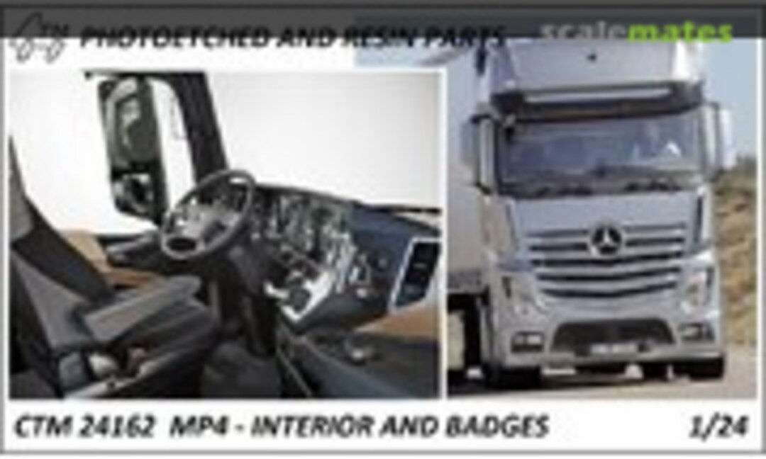 1:24 Mercedes-Benz MP4 - Interior and Badges (Czech Truck Model CTM 24162)