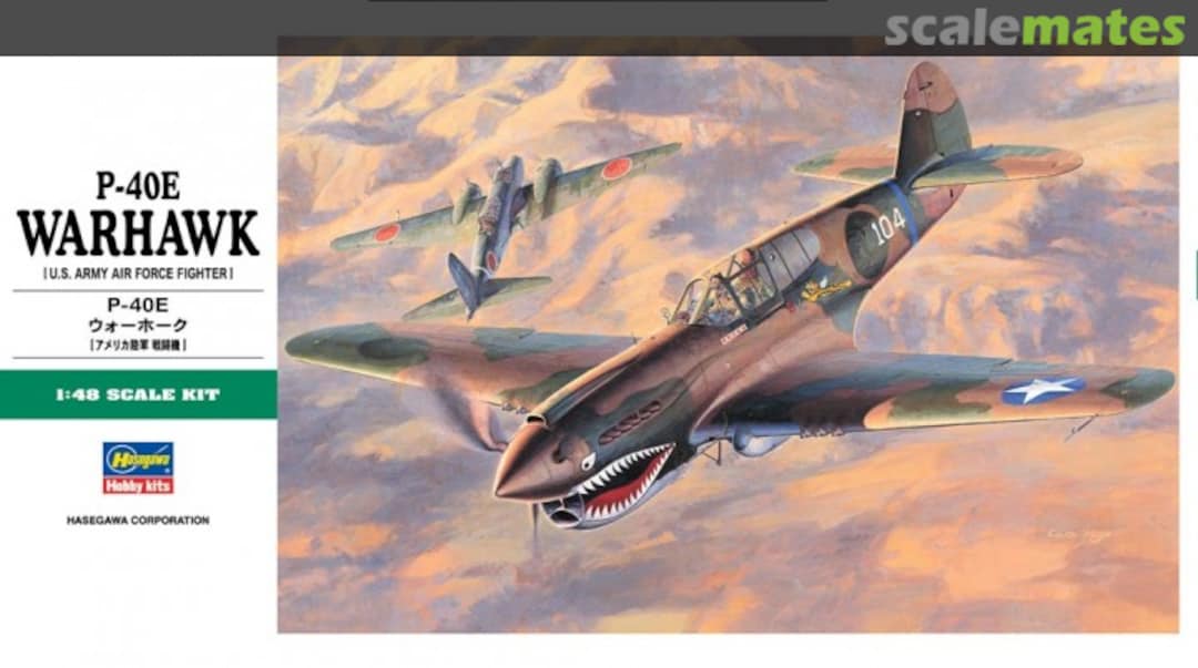 Boxart P-40E Warhawk 09086 Hasegawa