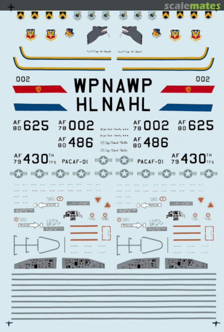 Boxart F-16A/B, 8th TFW Wolfpack 48-0136 Microscale