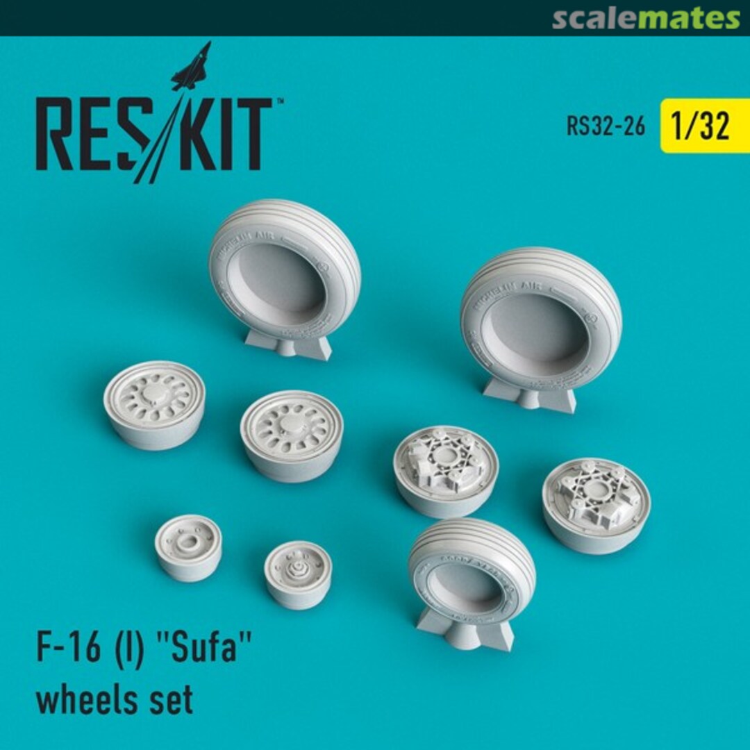 Boxart F-16I Sufa wheels set RS32-0026 ResKit