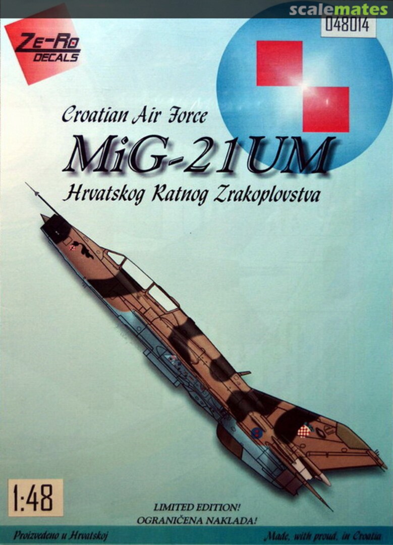 Boxart MiG-21UM 048014 Ze-Ro Decals