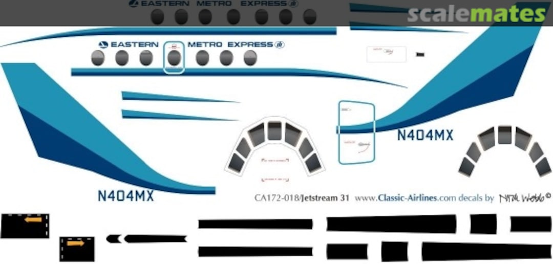 Boxart Eastern Metro Express BAe Jetstream 31 CA172-018 Classic Airlines