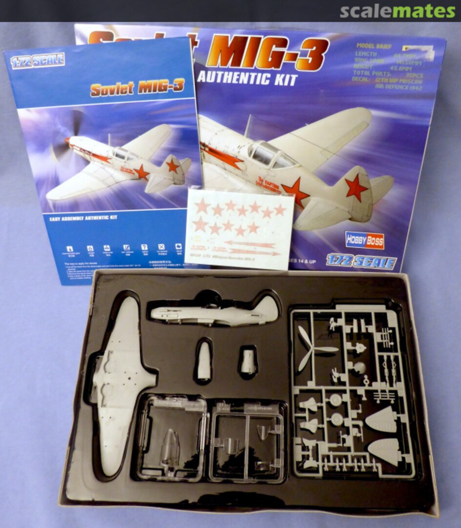 Contents Soviet MiG-3 80229 HobbyBoss