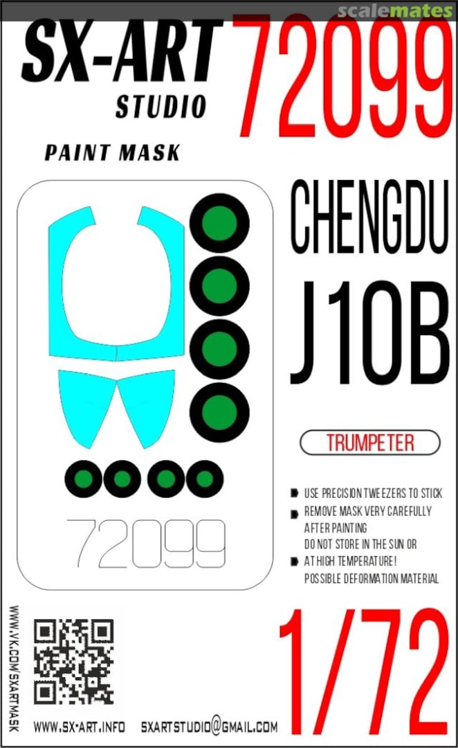 Boxart Chengdu J10B masks 72099 SX-Art