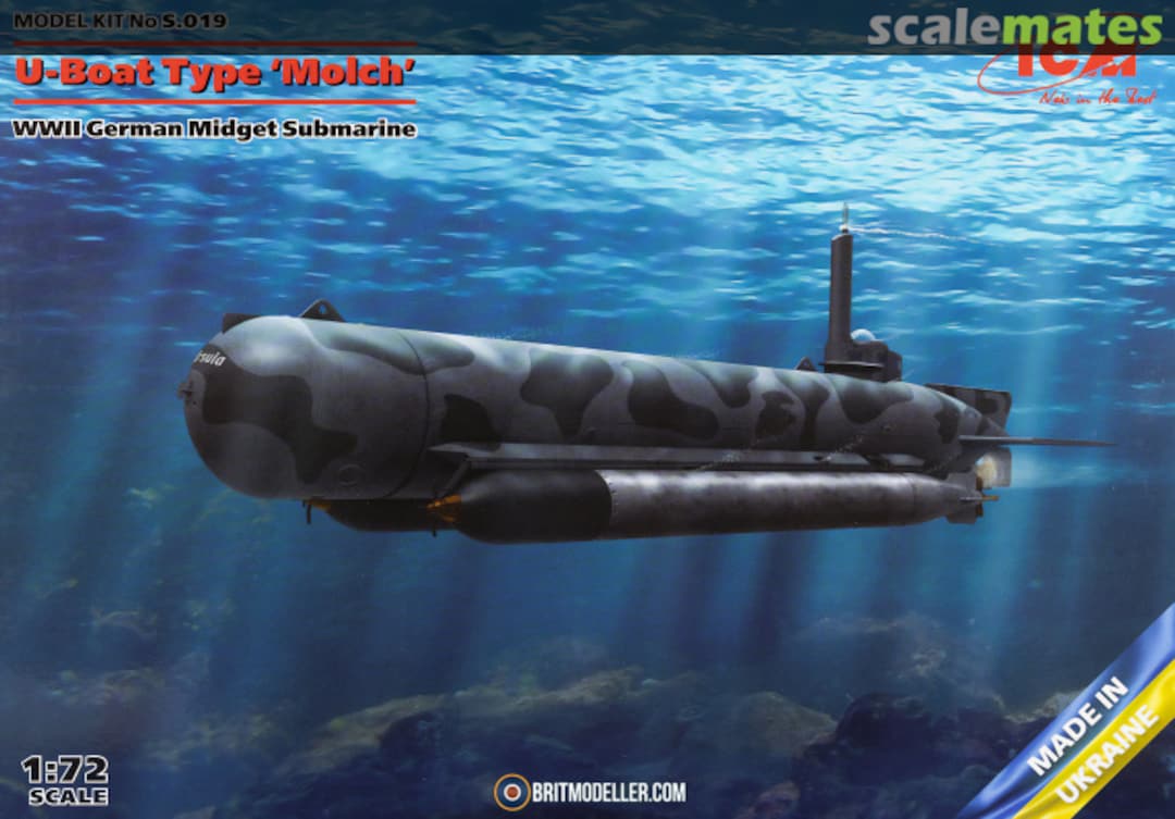 Boxart U-Boat Type 'Molch' S.019 ICM