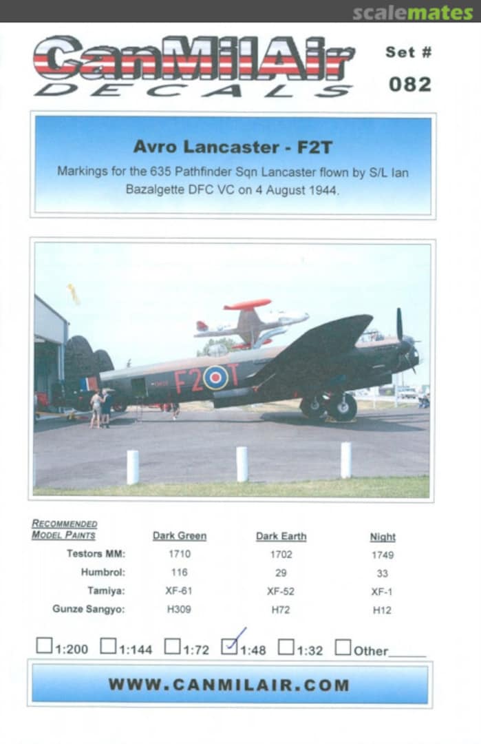 Boxart Avro Lancaster - F2T 082 CanMilAir