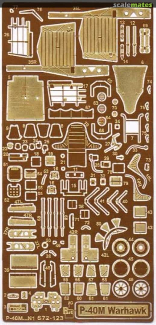 Boxart P-40M Warhawk S72-123 Part