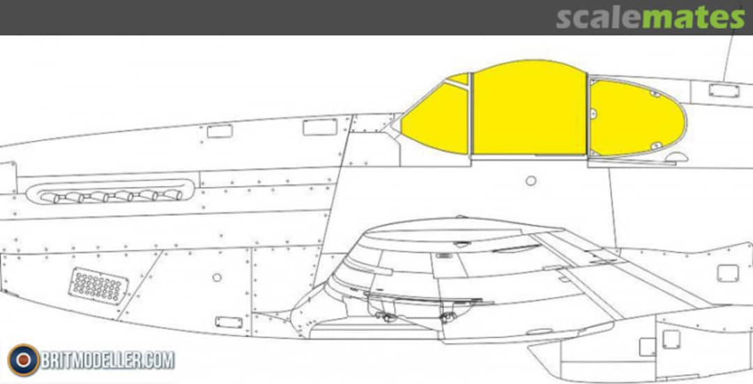 Boxart P-51B/C Malcolm Hood Canopy TFace EX1037 Eduard