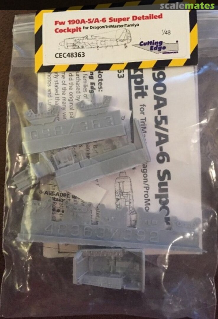 Boxart Fw.190A-5/6 Super Detailed Cockpit CEC48363 Cutting Edge Modelworks