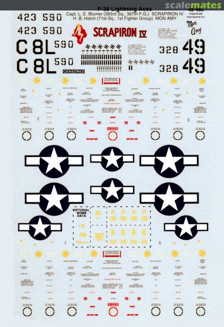 Boxart P-38 Lightning Aces 48-0465 SuperScale International