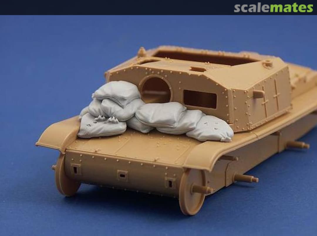 Boxart Sand Armor for Italian Medium Chassis Semovente R35-019 Armorscale