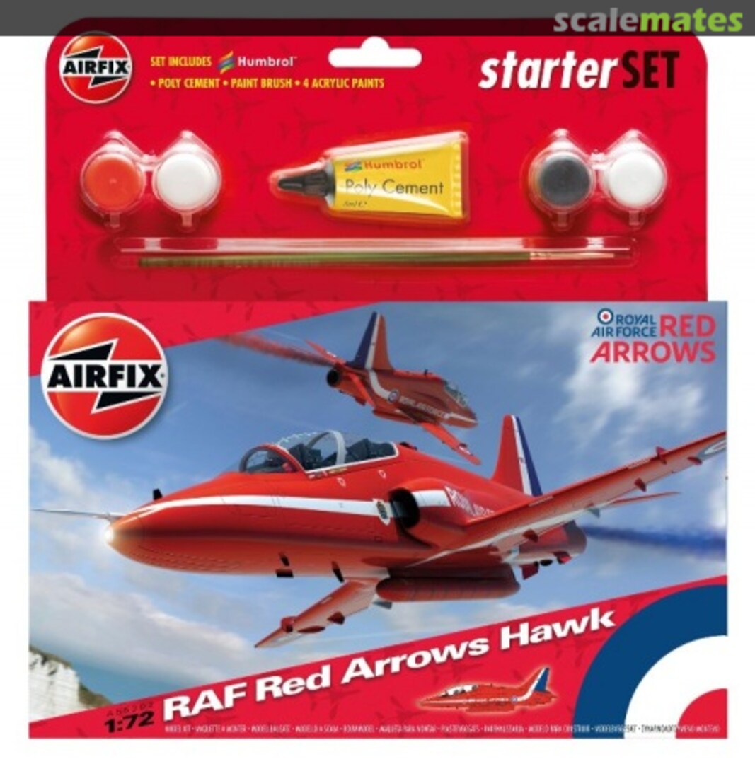 Boxart RAF Red Arrows Hawk A55202 Airfix