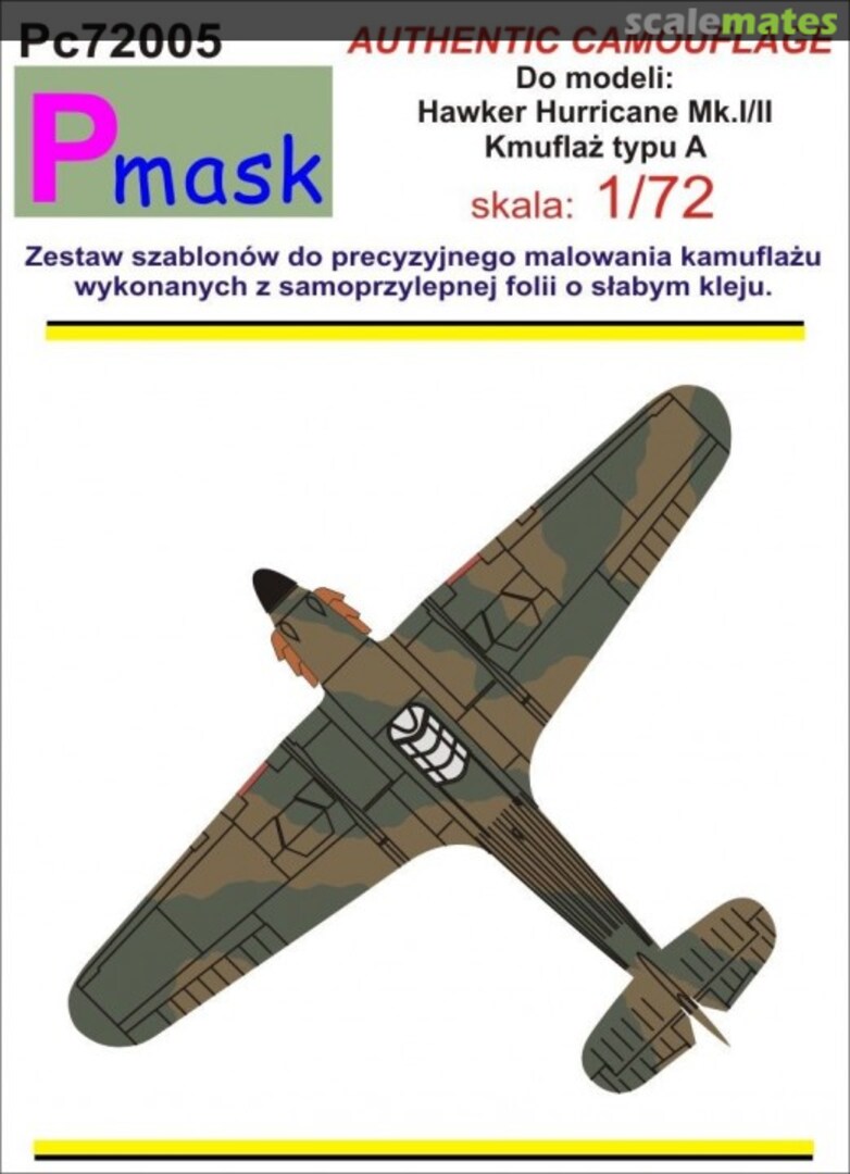 Boxart Hawker Hurricane Mk.I/II PC72005 Pmask