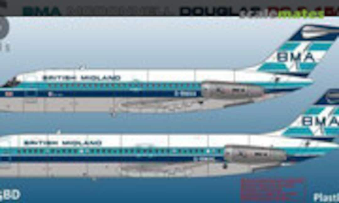 1:144 BMA McDonnell Douglas DC-9-15/32 (26 Models TSM4415BD)