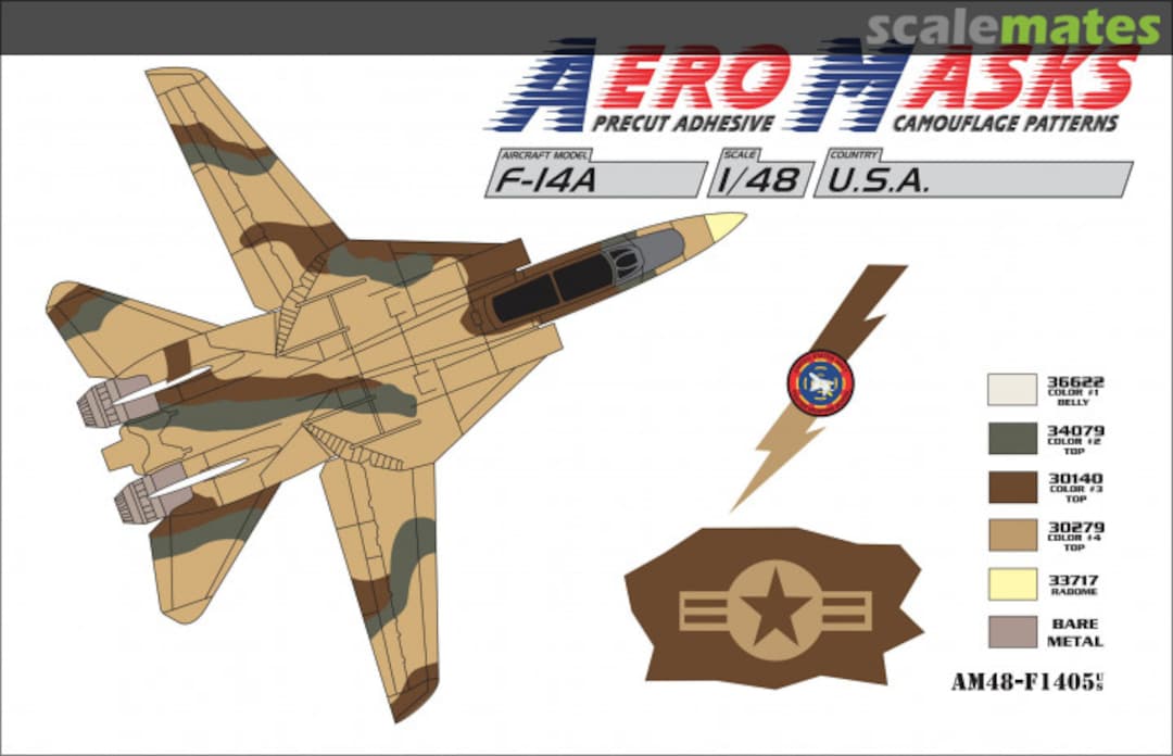 Boxart F-14A USA USNFWS AM48-F1405 AeroMasks