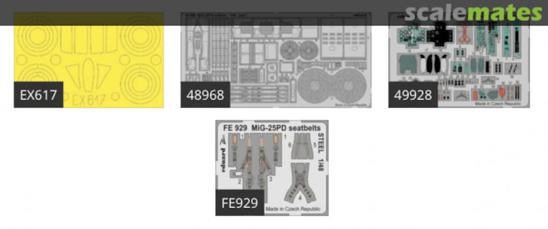 Contents MiG-25PD BIG49206 Eduard