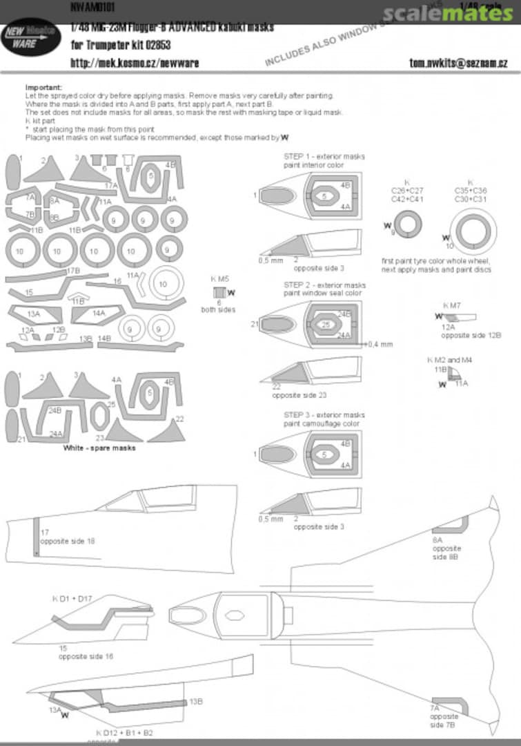 Boxart Mikoyan MiG-23M Flogger-B ADVANCED NWAM101 New Ware