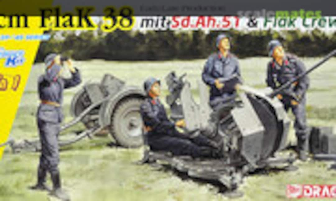 1:35 2cm FlaK 38 Early/Late Production mit Sd.Ah.51 and Crew (2 in 1) (Dragon 6942)