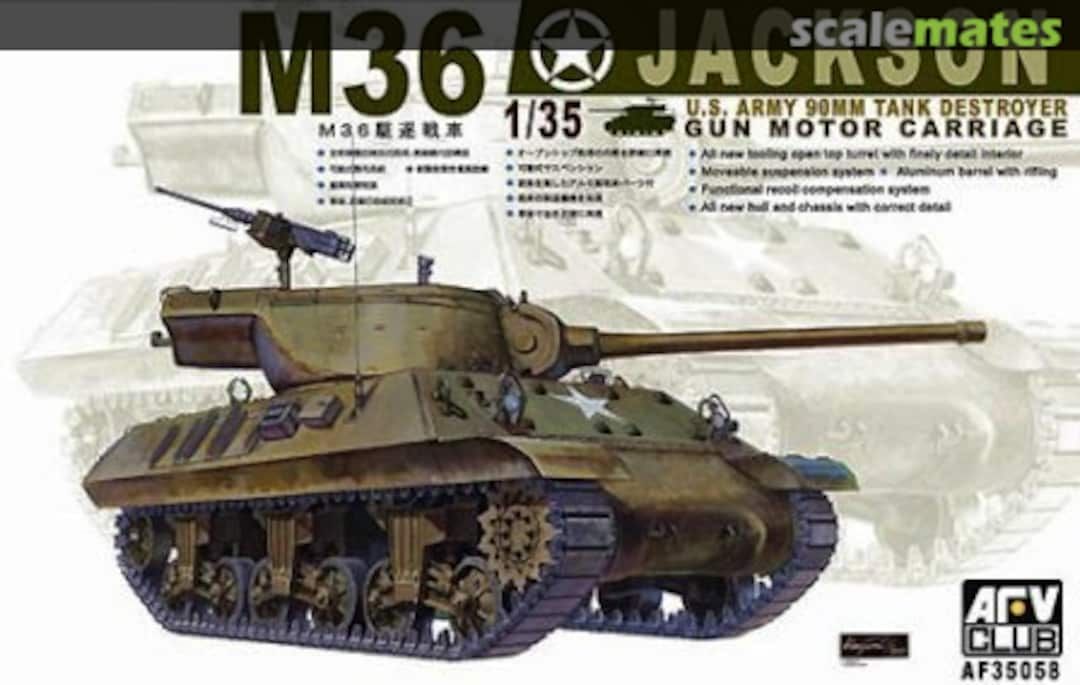 Boxart M36 Jackson AF35058 AFV Club