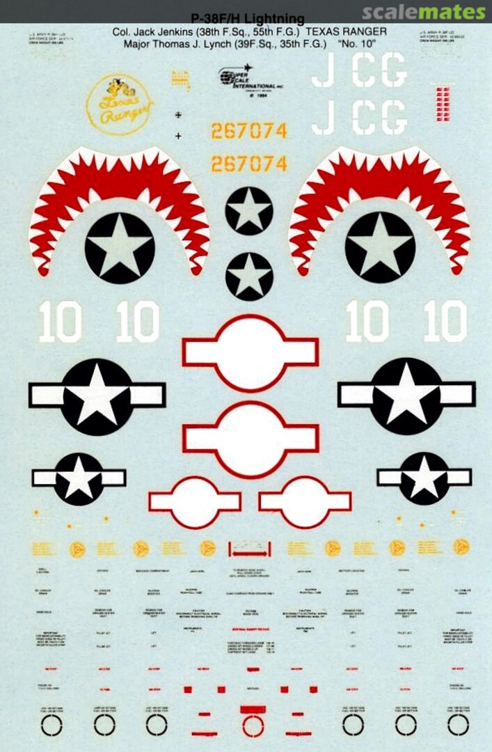 Boxart P-38F/H Lightning 48-0475 SuperScale International