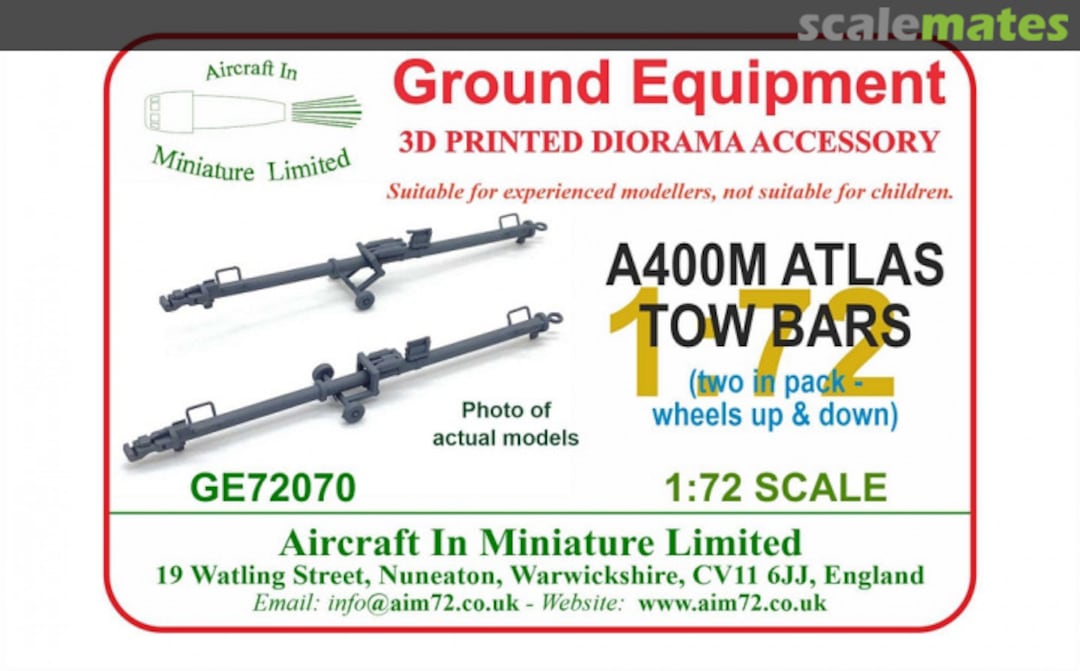 Boxart A400M Atlas Tow Bars GE72070 Aircraft In Miniature Ltd