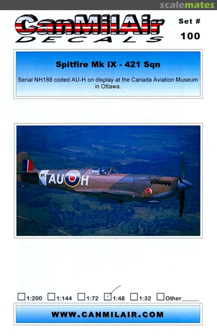 Boxart Spitfire Mk IX 100 CanMilAir