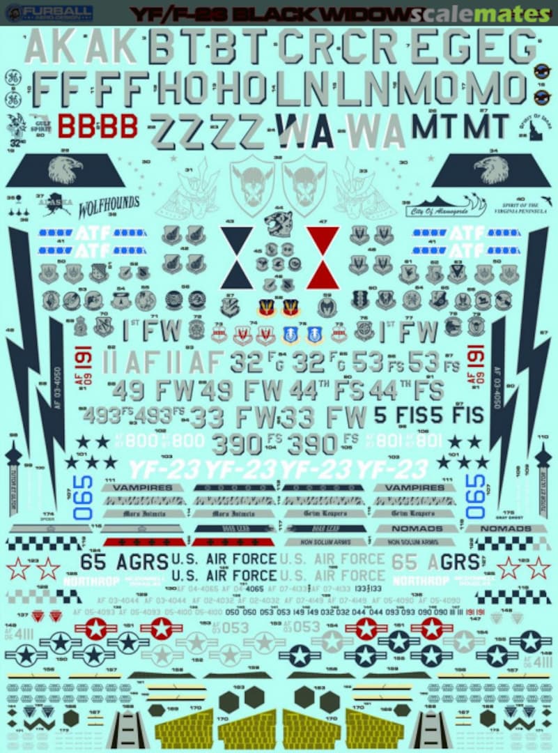 Contents YF/F-23 Black Widows 48-088 Furball Aero-Design