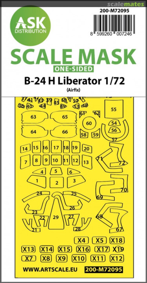 Boxart B-24H Liberator masks 200-M72095 ASK