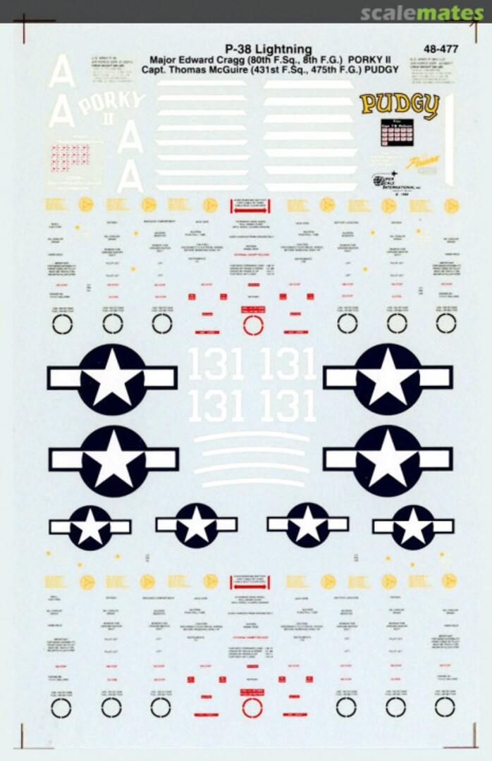 Boxart P-38 Lightning 48-0477 SuperScale International