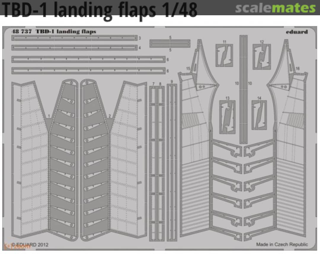 Boxart TBD-1 landing flaps 48737 Eduard