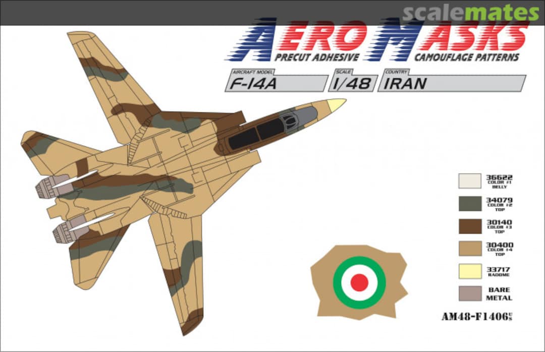 Boxart F-14A Iran AM48-F1406 AeroMasks