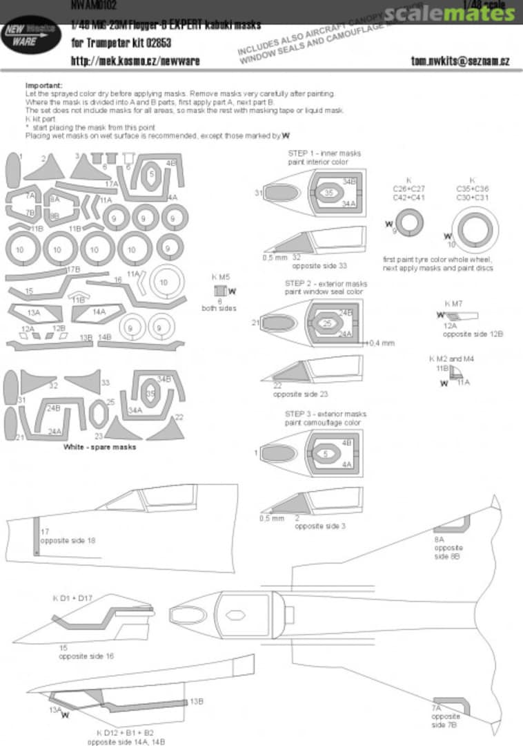 Boxart Mikoyan MiG-23M Flogger-B EXPERT NWAM102 New Ware