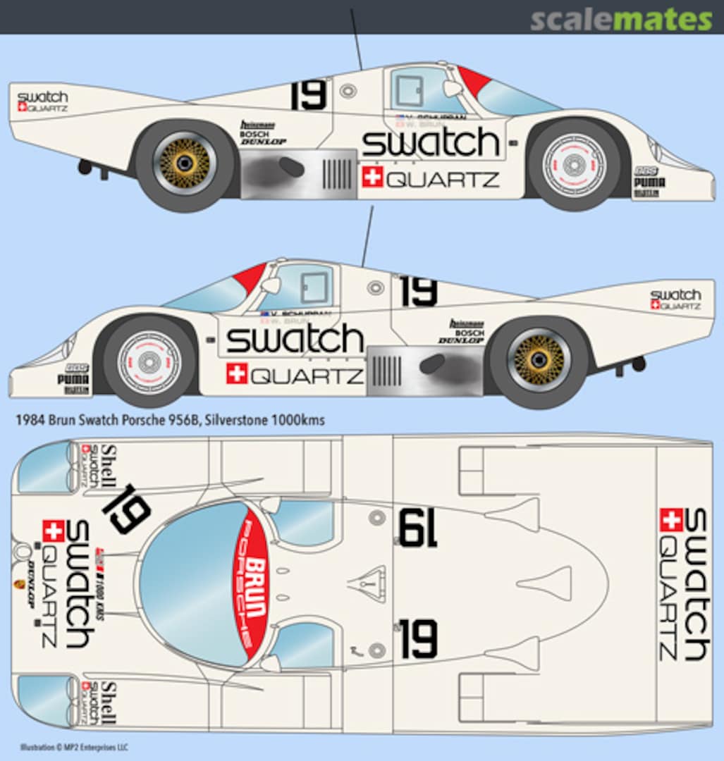 Boxart Porsche 956B #116 "swatch QUARTZ"  Indycals