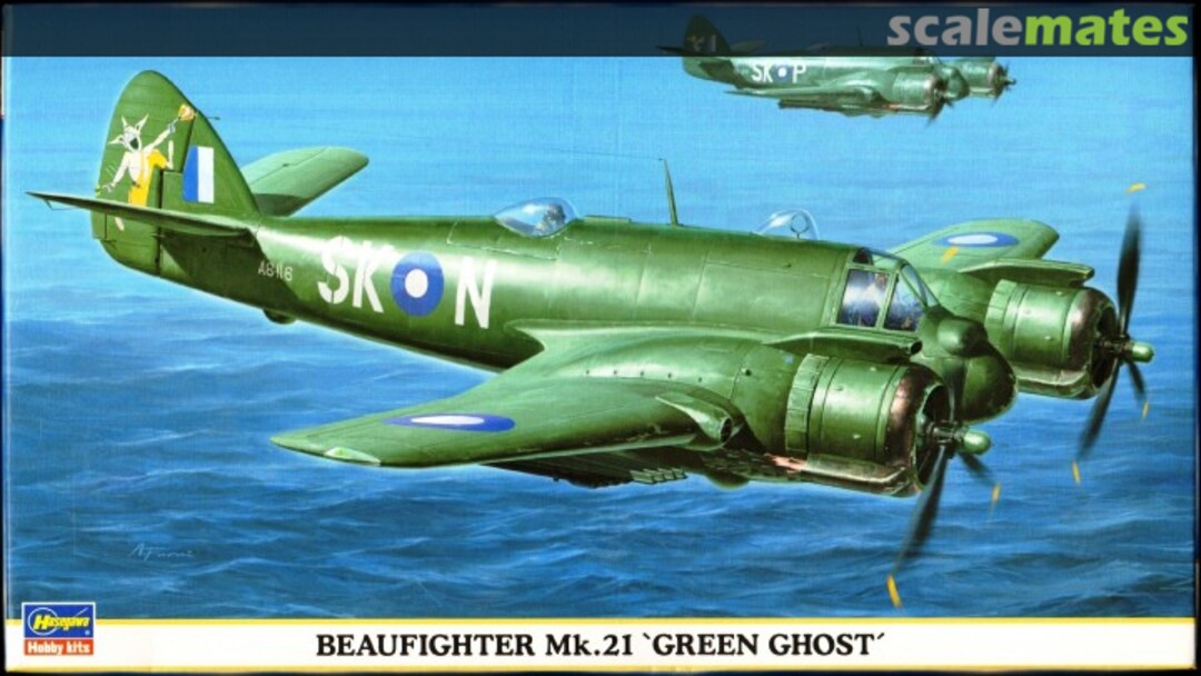 Boxart Beaufighter Mk.21 'Green Ghost' 00728 Hasegawa