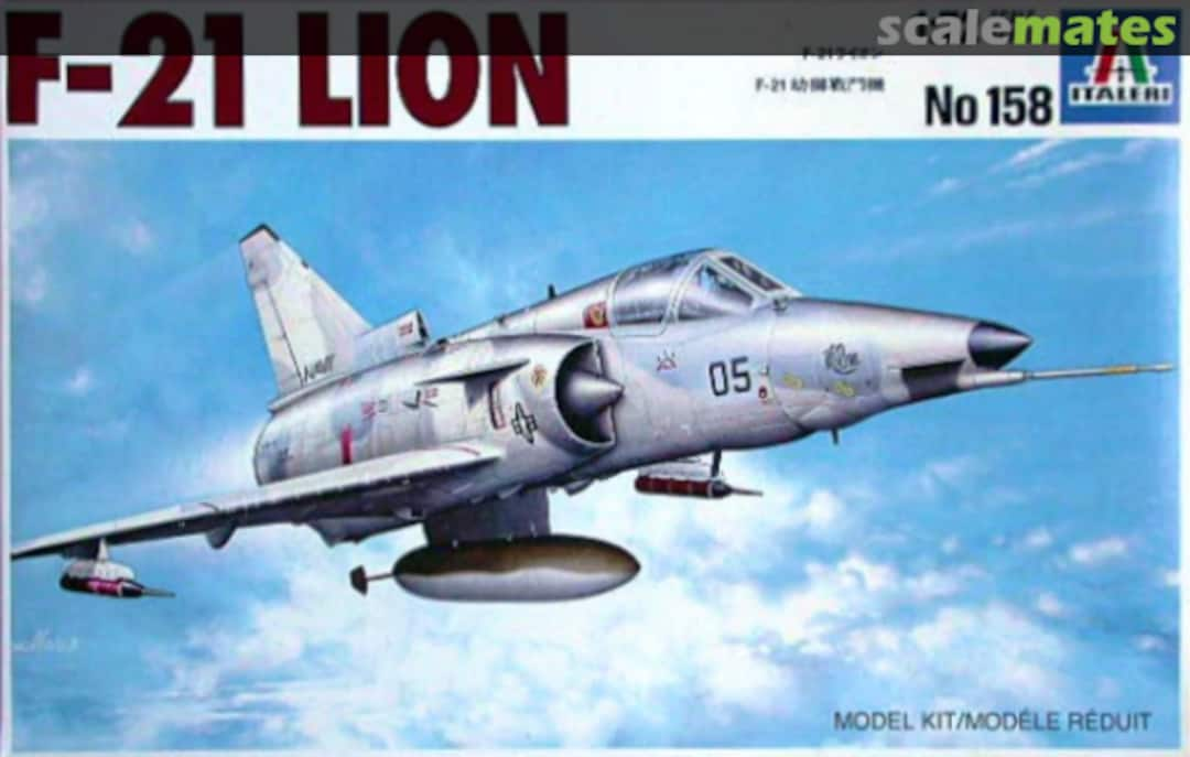 Boxart F-21 Lion 158 Italeri